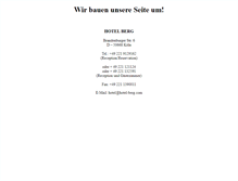 Tablet Screenshot of hotelberg.de